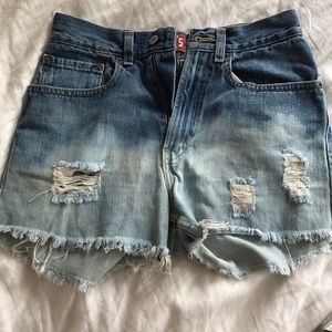 Levi’s Distressed Shorts